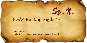 Szőke Napsugár névjegykártya